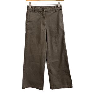 ABLE Aarti wide-leg ankle Four Leaf Clover pants size 0 olive green petite frien